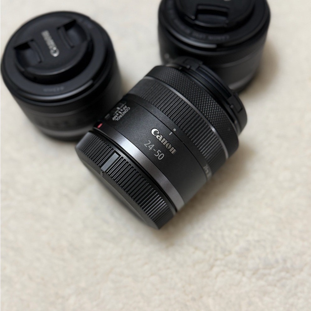 Canon RF 24-50mm Professional Zoom Lens in Matte Black
(Used maybe three times)